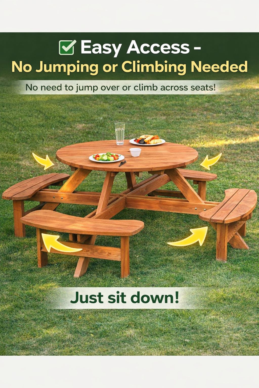 Round Wooden Table